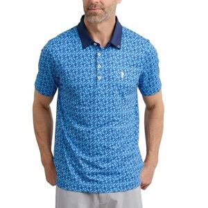 William Murray Golf Knotty By Nature Light Blue S/S Polo Shirt Size L NEW SEALED
